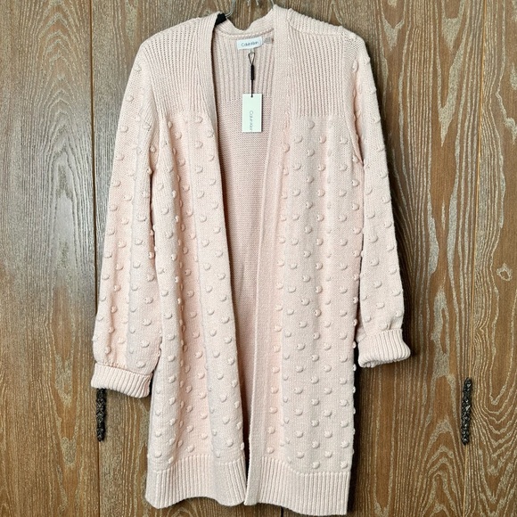 Calvin Klein NWT Women's Knit Cardigan Plus Size 0X Mid Sleeve Acrylic‎ Casual - Picture 1 of 10